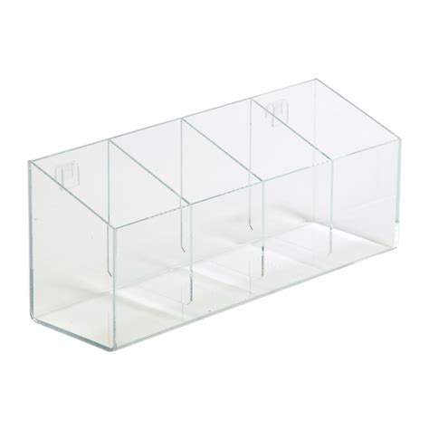 Acrylic Gridwall 4 Bin Display Shoppopdisplays