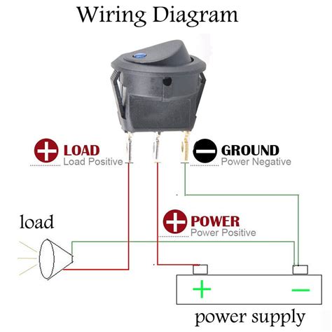 On Off Switch Led Rocker Switch Wiring Diagrams Oznium Off