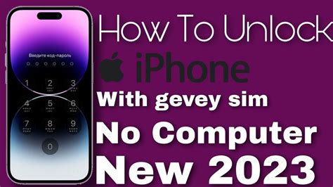 How To Unlock Iphone With Gevey Sim No Computer Youtube