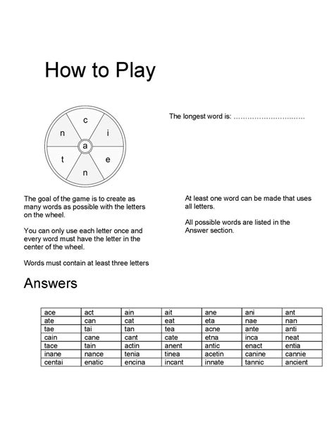 Spelling Word Wheel Puzzle 150 Word Scramble Games Printable PDF With ...