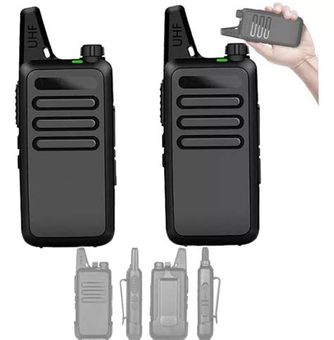 2 Pcs Radios Walkie Talkie Recargable Con Manos Libres Envío gratis