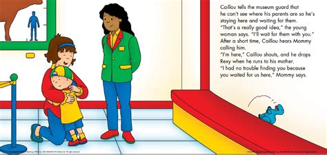 Storywraps Caillou The Dinosaur Museum A Bookwrap