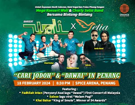 KONSERT WALI CARI JODOH IN PENANG Ticket2u