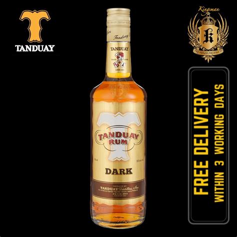 Tanduay White Rum 3 Years 700ml Food And Drinks Alcoholic Beverages On