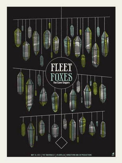 Fleet Foxes Concert Poster By Methane Studios New Arrivals Gallery