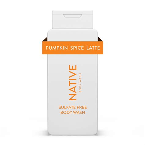 Native Body Wash Pumpkin Spice Latte Sulfate Free Paraben Free For