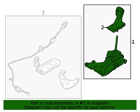 Gear Shift Assembly 2021 Ford Bronco MB3Z 7210 AA OEM Ford Parts