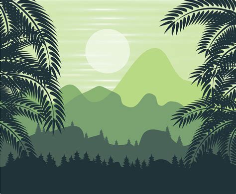 Jungle Background Vector at Vectorified.com | Collection of Jungle ...