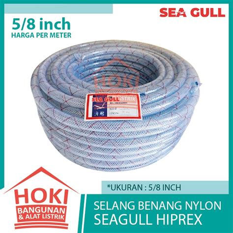 Jual Selang Air Benang Seagull Hiprex Per Meter Nilon Bening