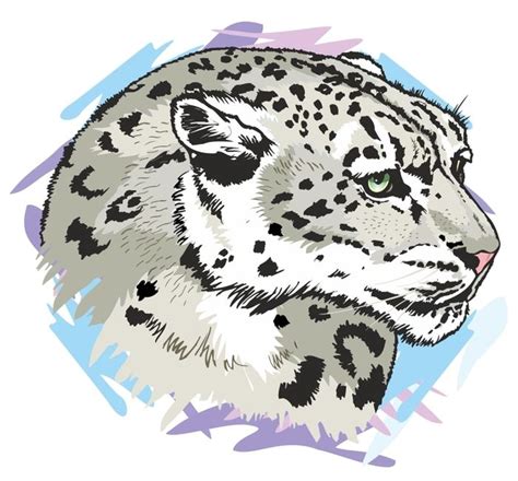 Картинки по запросу иллюстрация снежный барс | Snow leopard art ...