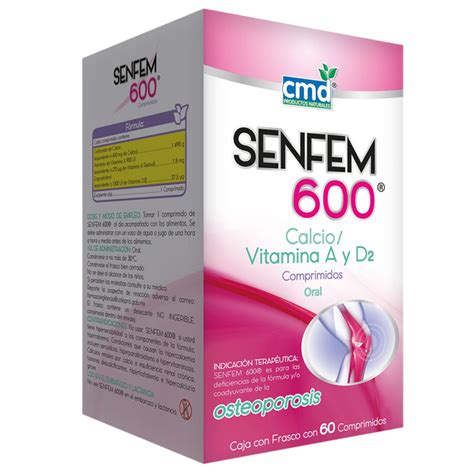 Calciovitamina Ad Senfem 600 C60 Tab 600 Mg Farmás