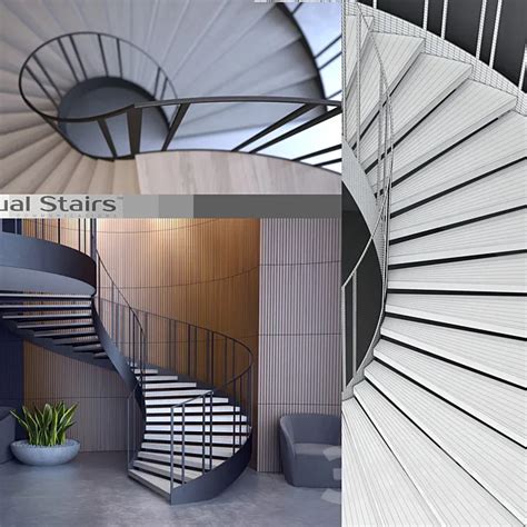 Spiral Staircase Actual Stairs 3dsmax File 3ds Max Files