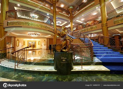 Interior of main hall in disney cruise ship – Stock Editorial Photo ...