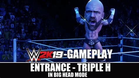 WWE 2K19 Entrance Triple H With Stephanie McMahon Helmsley In BIG HEAD