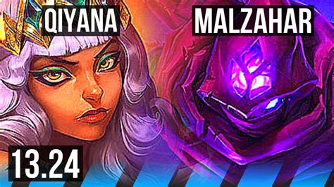 QIYANA Vs MALZAHAR MID 10 1 1 800 Games Legendary BR Diamond