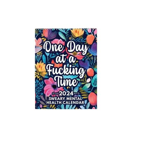 Funny Mental Health Calendar With Sweary Affirmations Funny Weekly