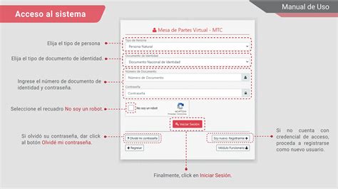 Mesa De Partes Virtual Mtc Pdf