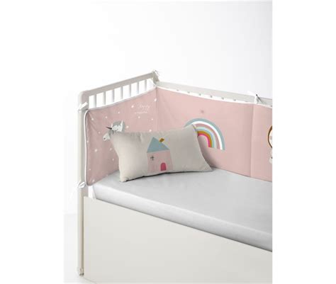 Protector De Cuna Maxicuna Unicorn White Conforama