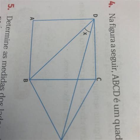 4 Na figura a seguir ABCD é um quadrado e BCE é um triângulo