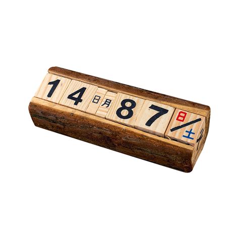 Desk Calendar 2023-2024, Wooden Block Perpetual Calendar Month Date ...