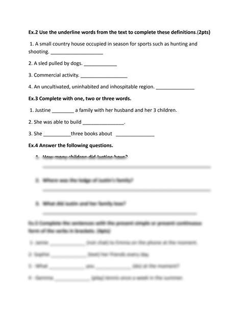 Solution Esl Level 3 Worksheet 1 Studypool