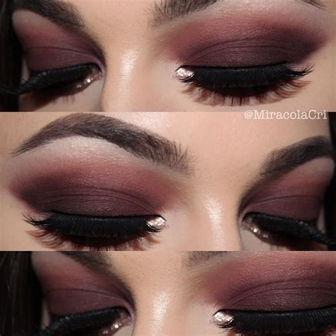 Burgundy Smokey Eye