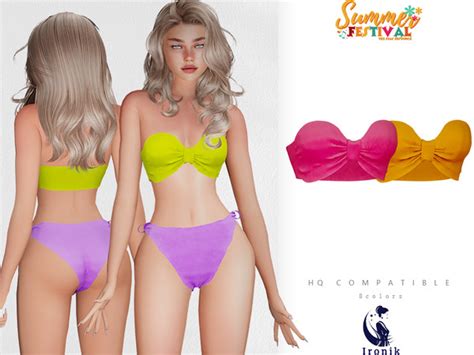 The Sims Resource Summer Festival Bikini Set Top