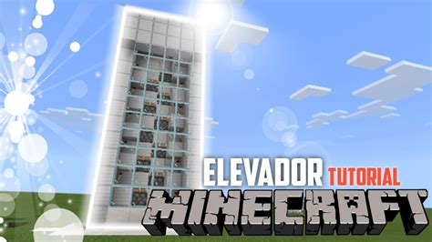 Como HACER Un ELEVADOR En MINECRAFT YouTube