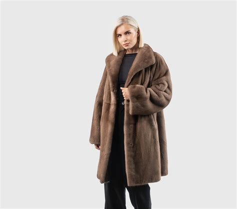Pastel Mink Fur Jacket 100 Real Fur Haute Acorn