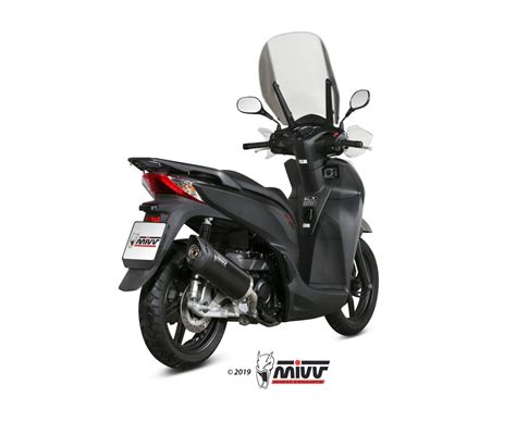 Scarico Honda Sh Mivv Mover Inox Verniciato Nero Mv Ho Lv Mivv