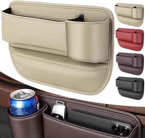 Car Leather Cup Holder Gap Bag New Seat Gap Storage Box Leather