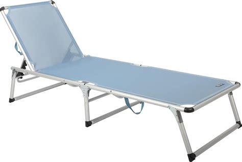 Homecall Chaise Longue Pliable En Aluminium Bleu Amazon Fr Jardin