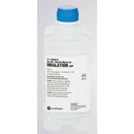 Inhalation Solution 1000mL Sterile Water, CASE OF 12 - Essential ...