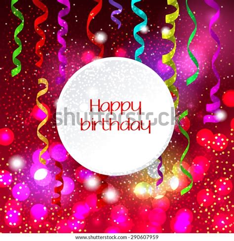 Luxury Birthday Background Colorful Steams Christmas Stock Vector