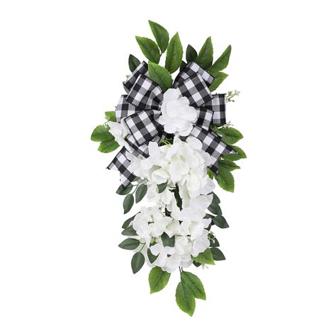 Farmhouse Spring Mailbox Swag; Spring Garland Swag for Mailbox, Mantel