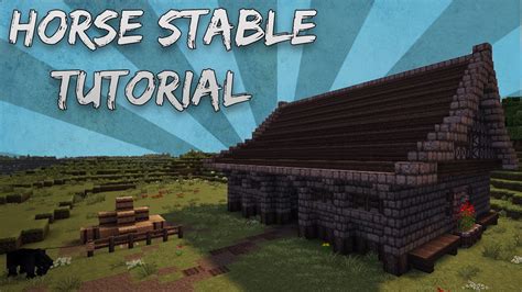 Minecraft How To Build A Horse Stable Tutorial Youtube