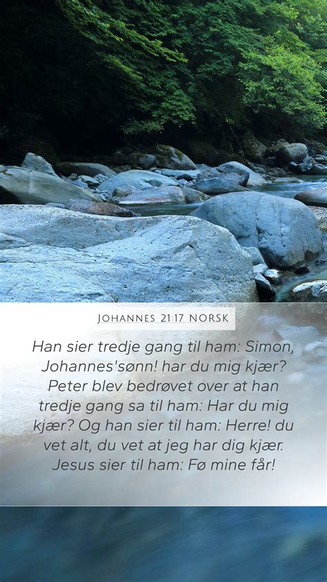 Johannes 21 17 NORSK Mobile Phone Wallpaper Han Sier Tredje Gang Til