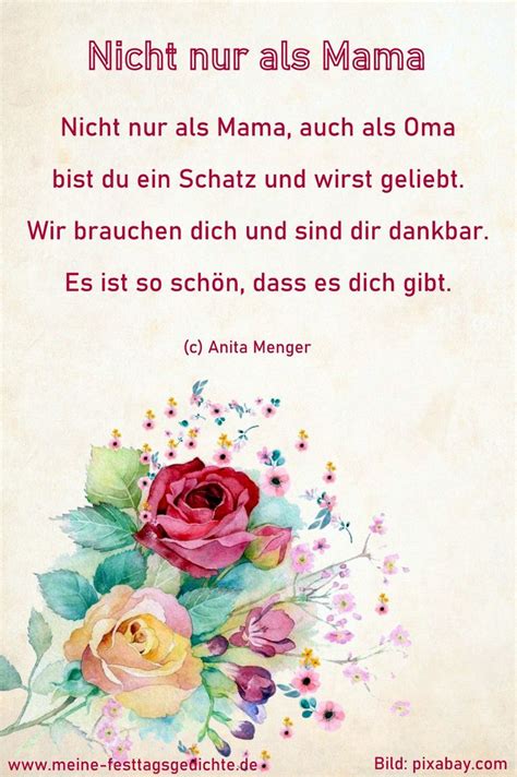 Muttertags Gedicht für Omas Spruch zum Muttertag Sprüche geburtstag