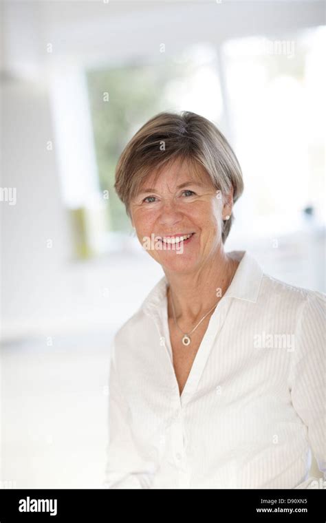 Portrait Of Mature Woman Stock Photo Alamy