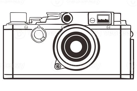 Technology Classic Camera Line Art 21910520 Png