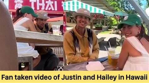 Fan Taken Videos And Pictures Of Justin With Hailey At Brazilian Food Truck In Hawaii Youtube