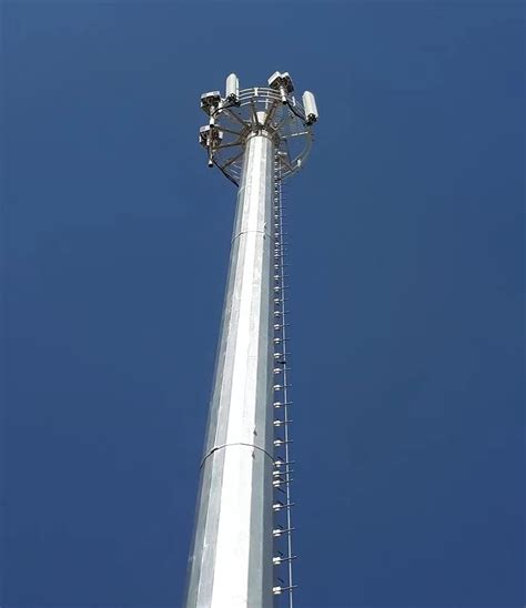 China Customized Galvanized Monopole Antenna Tower Manufacturers And