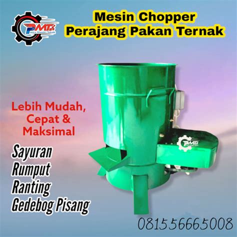 Jual Mesin Pencacah Daun Pakan Ternak Alat Cacah Perajang Rumput