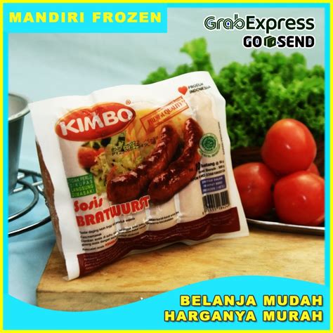 Jual Kimbo Sosis Sapi Bratwurst Mini Ori Gr Isi Pcs Makanan Beku