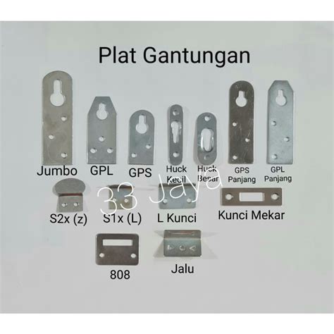 Jual Plat Gantungan Pigura Type Jumbo GPL GPS Huck Oval S1x S2x