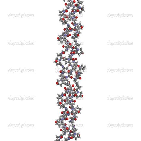 Collagen Model Protein Chemical Structure Stock Photo Molekuul