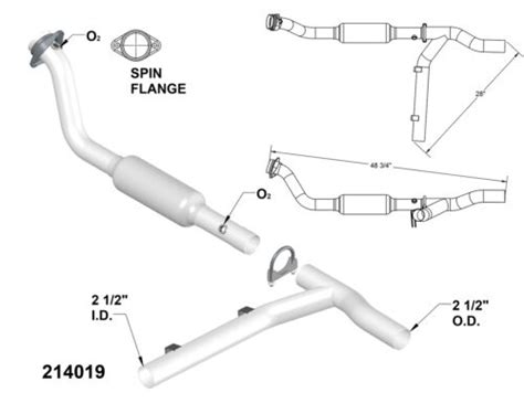 EPA Catalytic Converter And Pipe Fits 1997 1998 Ford F 150 4 6L V8 GAS