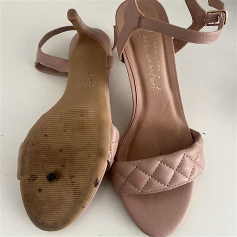 New Look Nude Sandal Heels Size 5 Worn Once Please Depop