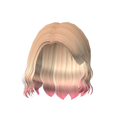 Wavy Y2k Summer Bob Hair In Blonde To Pink S Code Price RblxTrade