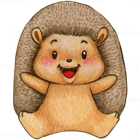 Watercolor Woodland Baby Animal 21383676 Png